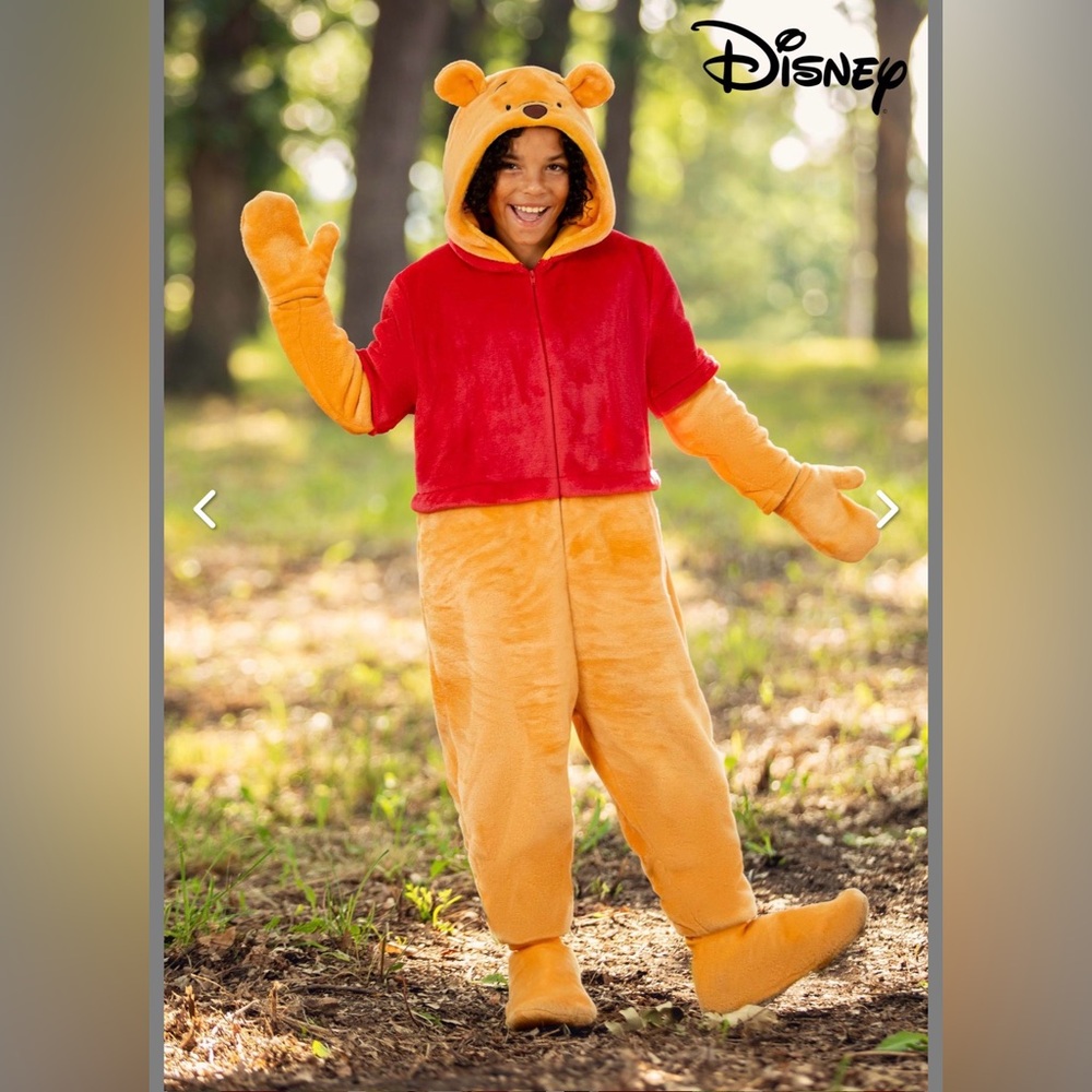 Kid's Deluxe Disney Winnie the Pooh Costume and Hunny Pot Costume Companion Bag